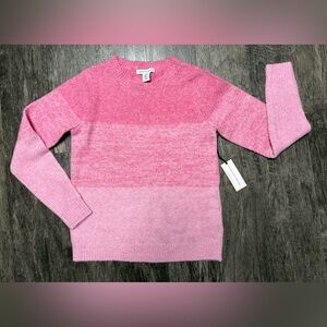 NWT Cupcakes CASHMERE Pink OMBRÉ Soft SWEATER